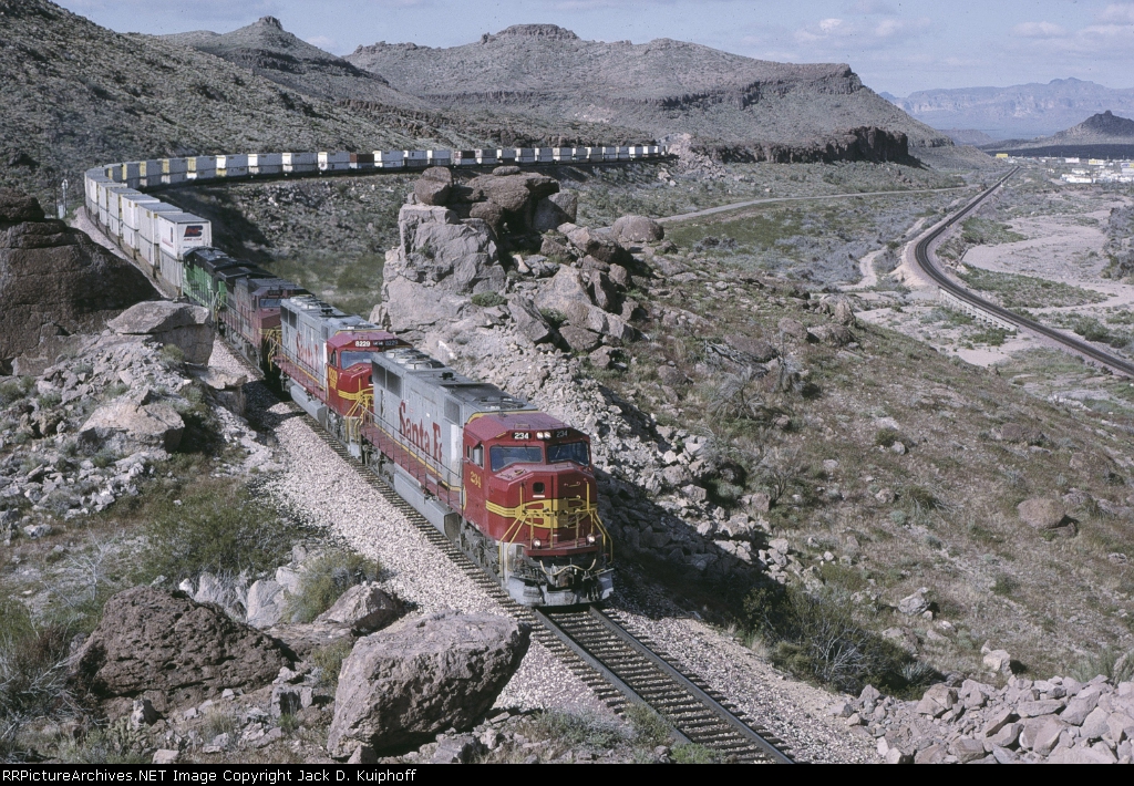 ATSF 234 is east bound